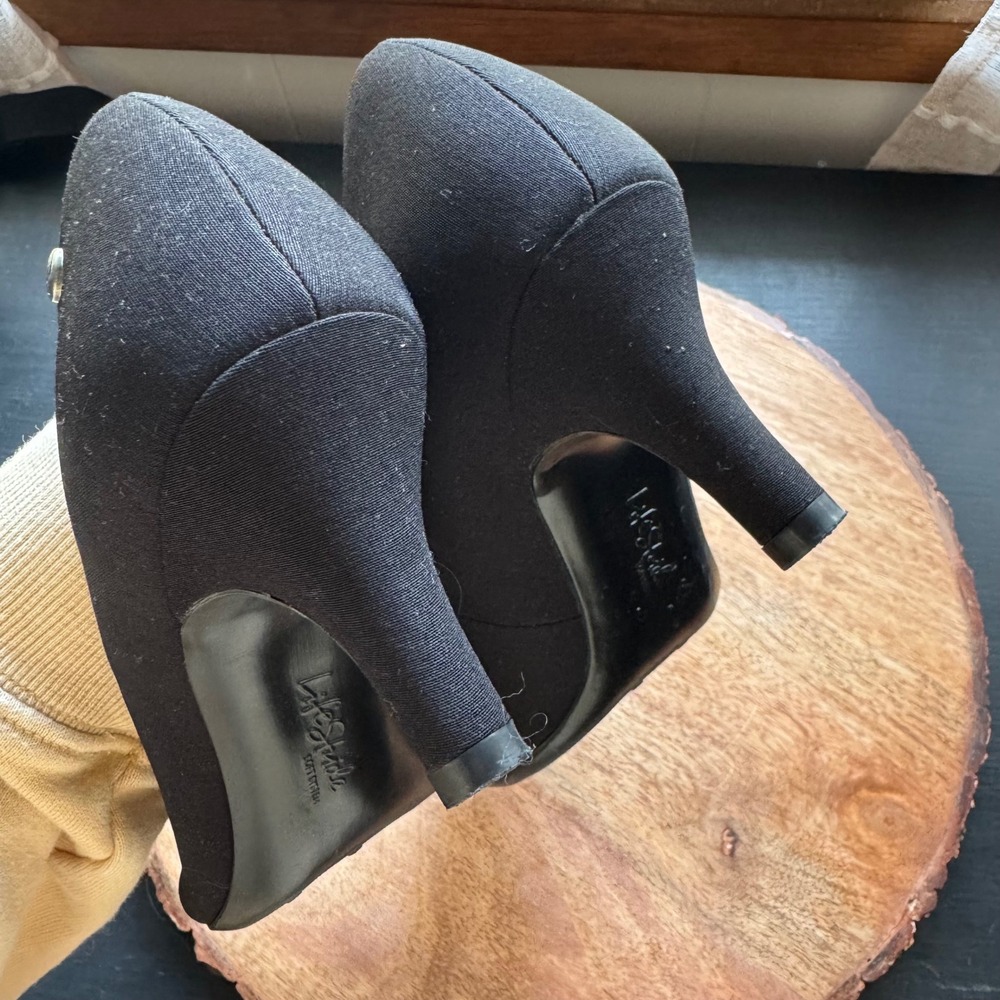 Life Stride Parigi Black Fabric Round Toe Heel Pumps Women's 7 - Picture 5 of 8